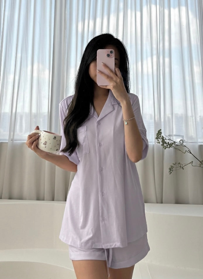 Lilac Tencel Short Pjs set