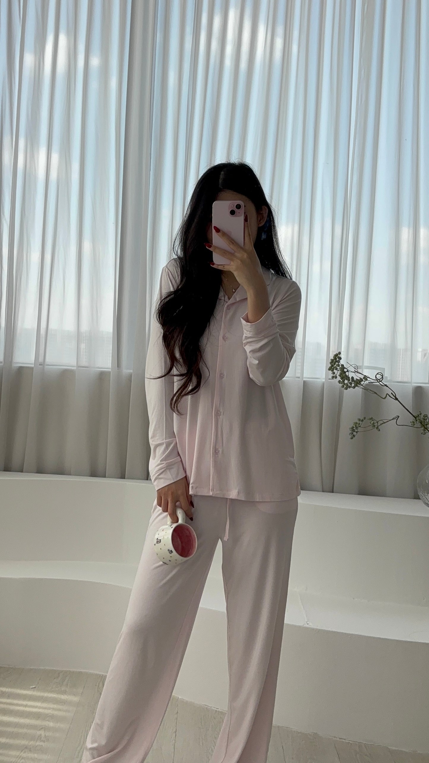 tencel long pjs set