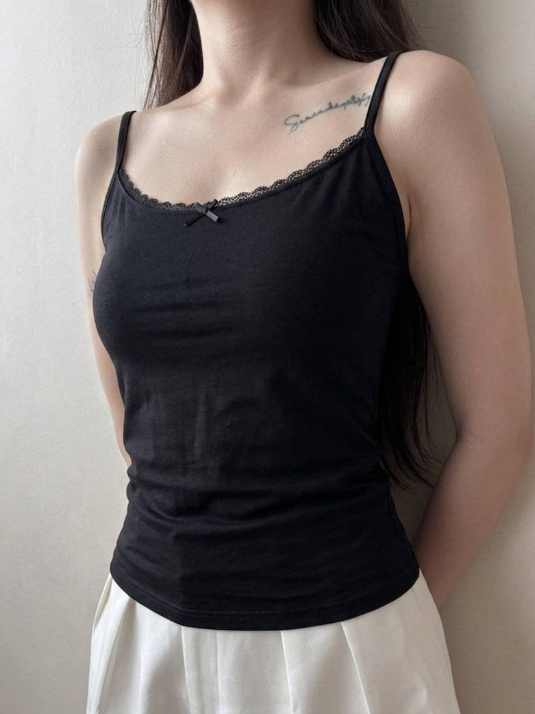 Tencel Cami in Black (Padded)