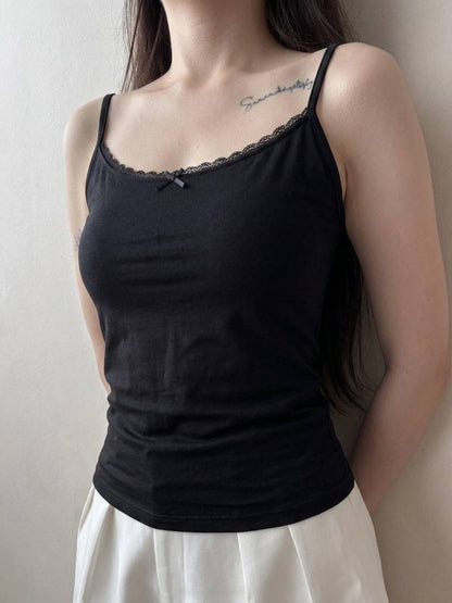 Tencel Cami in Black (Padded)